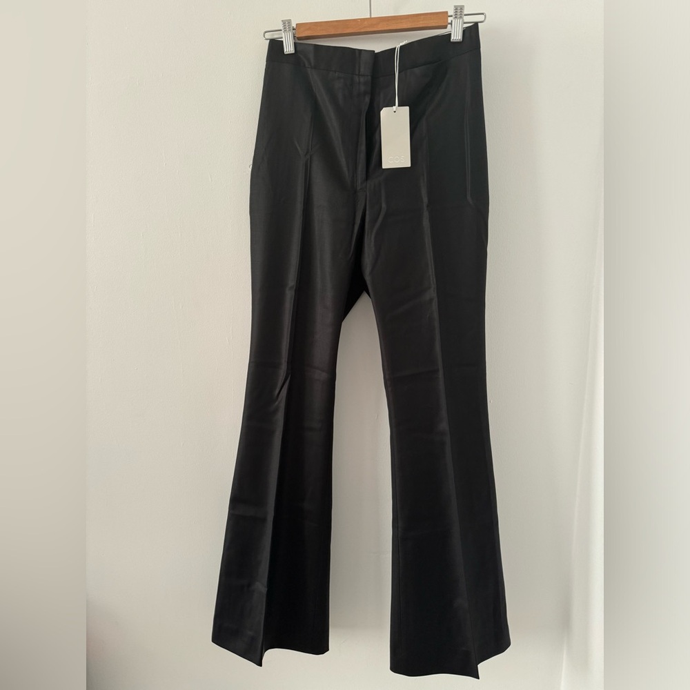 COS Wool Lightweight Trouser Pants Black Womens US 4 $150 New